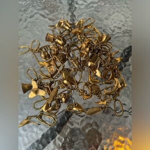 Lot Of 44 Vintage Retro 2"‎ Brass Keychain Boat Nautical Birds Boomerang Bell